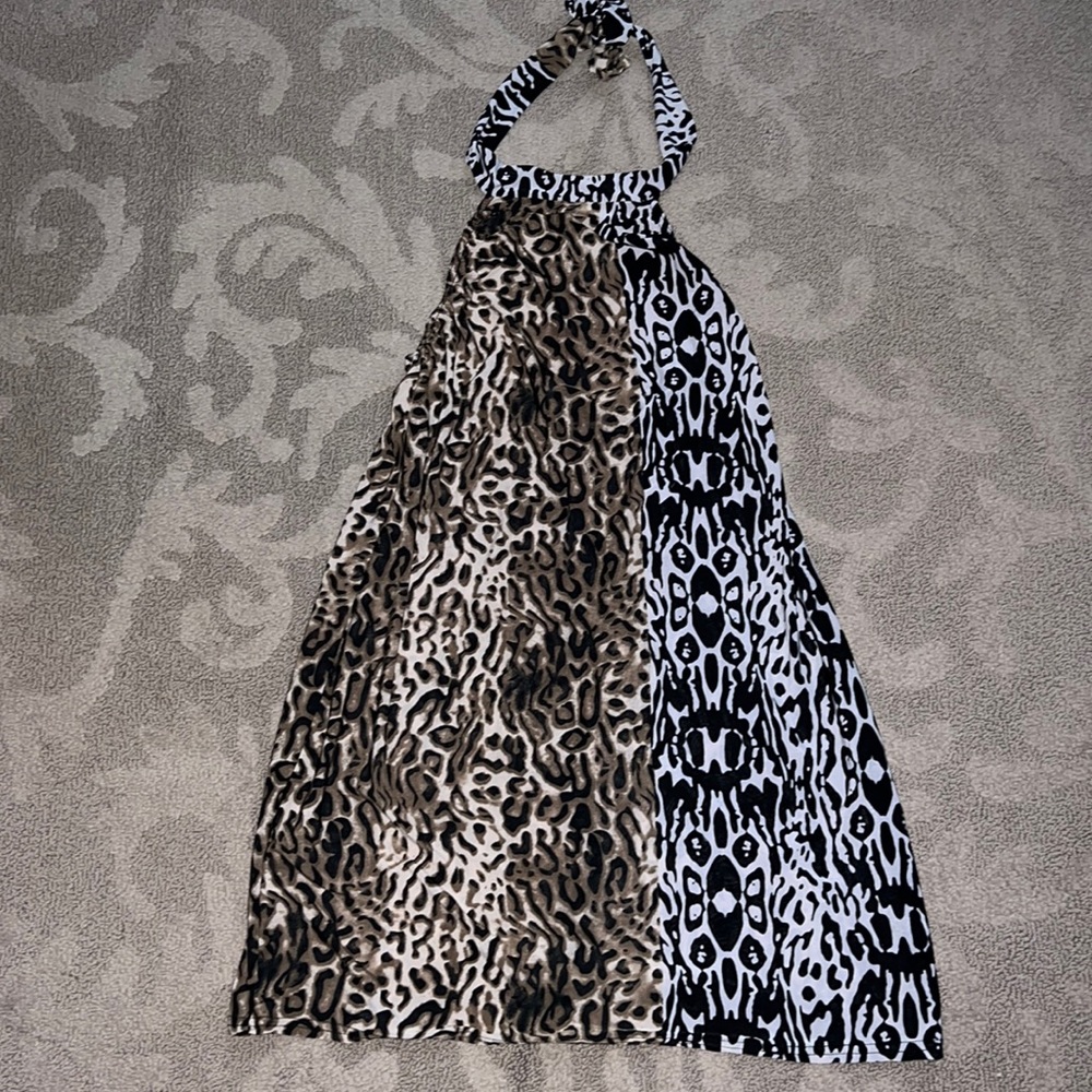 Halter top mini dress